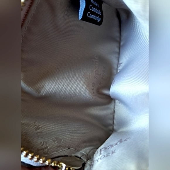 Kate Spade Leather Pouch With Clasp Cozy Grey New Without Tag - Picture 5 of 6